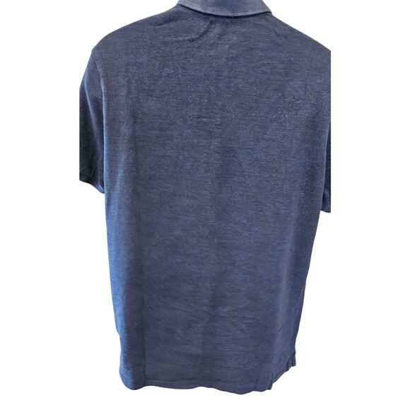 Polo ralph lauren navy blue classic fit sz L large career casual preppy top - Picture 2 of 6